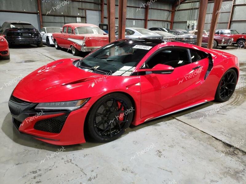 ACURA NSX 2017 red  hybrid engine  47137483 19UNC1B03HY000525 19UNC1B03HY000525 photo #1