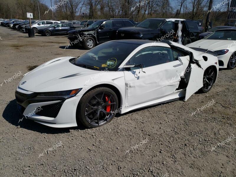 ACURA NSX 2020 white  hybrid engine 19UNC1B03LY000016 photo #1