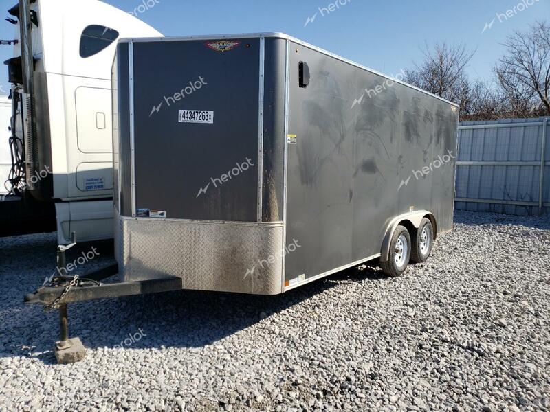 UTILITY 16 TRAILER 2021 silver    44347263 5JWTC1626MN545674 5JWTC1626MN545674 photo #3