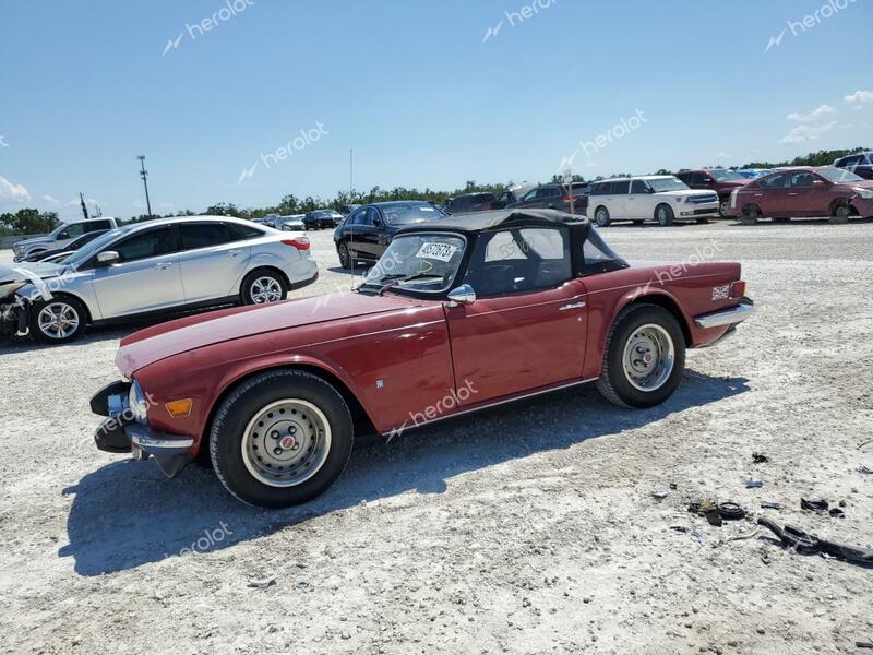 TRIUMPH CAR TR6 1974 burgundy    48572673 CF29184U CF29184U photo #1