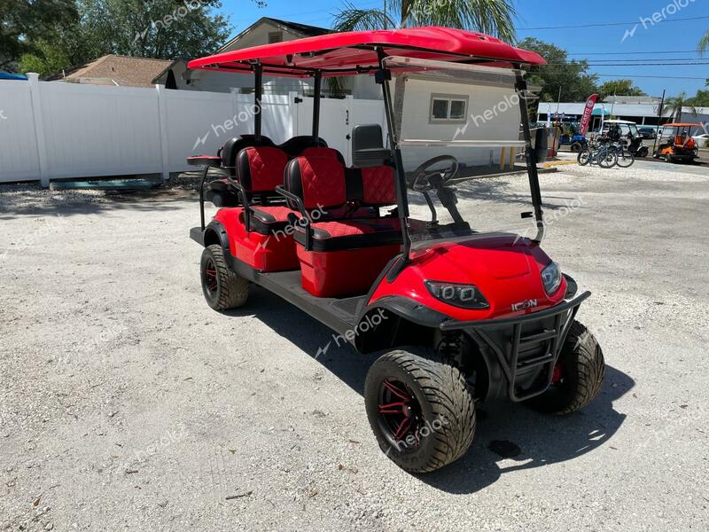 ICON GOLF CART 2023 red    49402873 G1LTA0093501 G1LTA0093501 photo #1