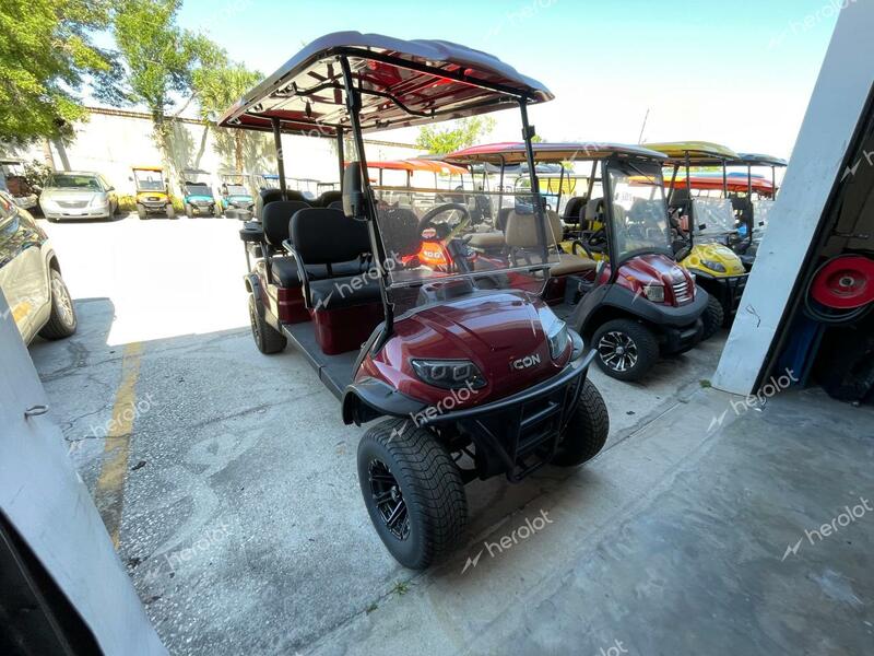 ICON GOLF CART 2021 burgundy    49405593 LTA0026668 LTA0026668 photo #1