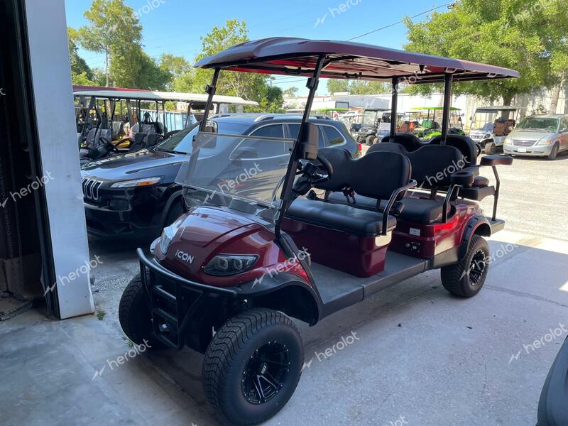 ICON GOLF CART 2021 burgundy    49405593 LTA0026668 LTA0026668 photo #3