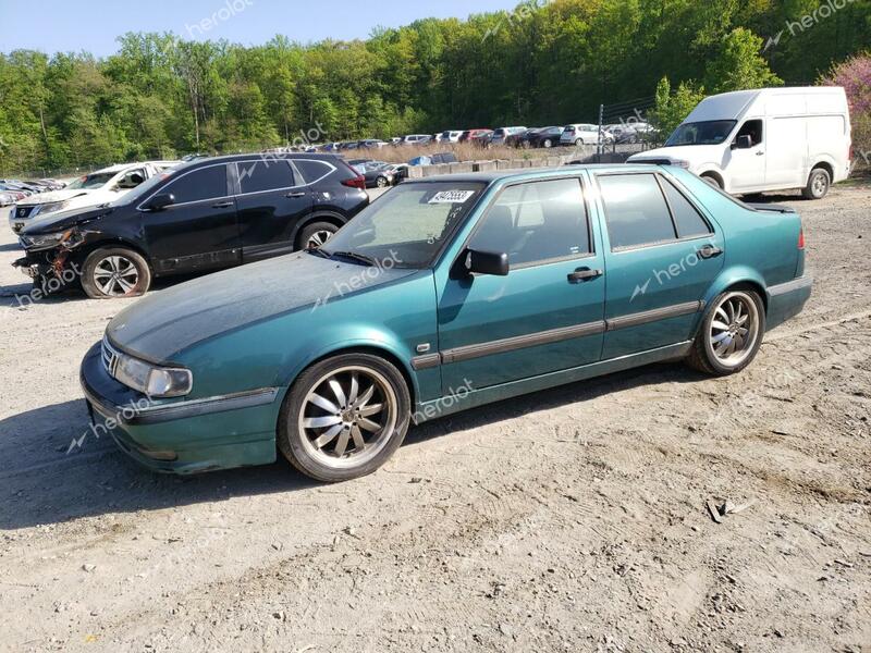 SAAB 9000 AERO 1994 green hatchbac gas  49475553 YS3CN65R3R1026990 YS3CN65R3R1026990 photo #1