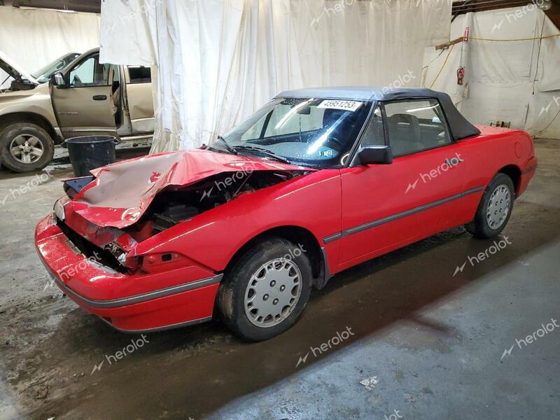 MERCURY CAPRI 1991 red  gas  45951253 6MPCT01Z8M8622962 6MPCT01Z8M8622962 photo #1