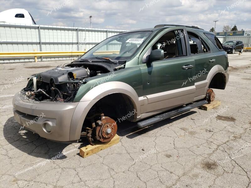 KIA SORENTO 2004 green  gas  48808803 KNDJD733045190270 KNDJD733045190270 photo #1