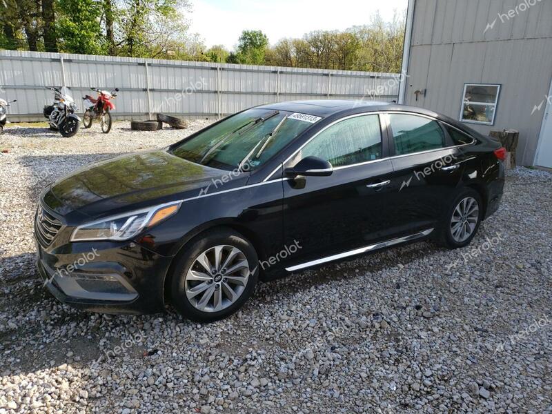 HYUNDAI SONATA SPO 2017 black sedan 4d gas 5NPE34AF4HH453883 photo #1