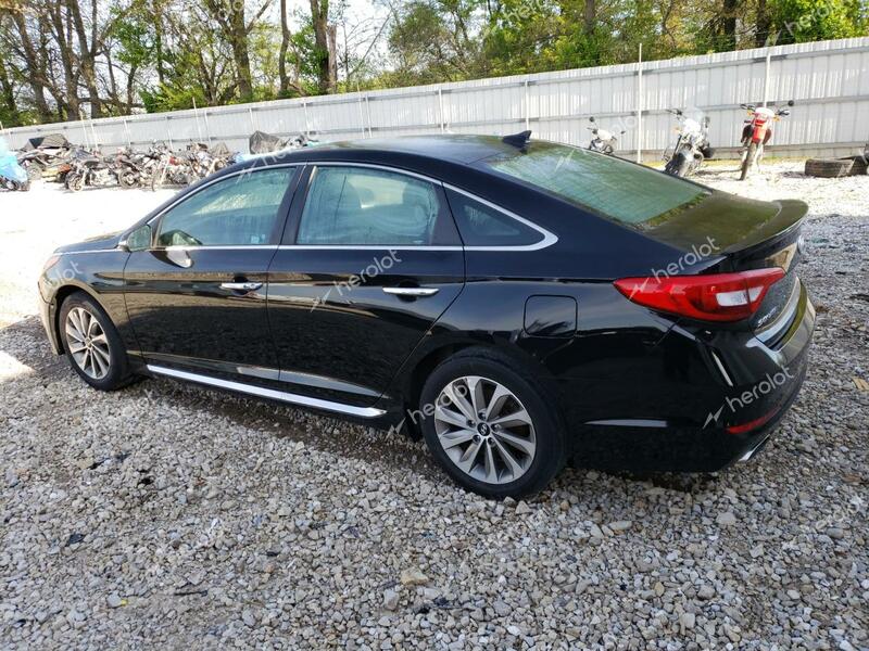 HYUNDAI SONATA SPO 2017 black sedan 4d gas 5NPE34AF4HH453883 photo #3