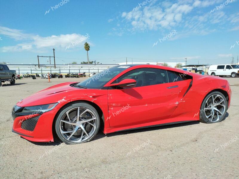 ACURA NSX 2017 red  hybrid engine  44341763 19UNC1B04HY000081 19UNC1B04HY000081 photo #1