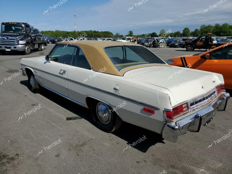 PLYMOUTH VALIANT 1975 white    52000553 VH23C5F188847 VH23C5F188847 photo #3