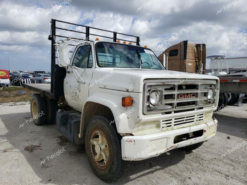 GMC C6000 C6D0 1989 white chassis gas 1GDE6D1A5KV506282 photo #1