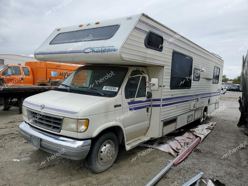 FORD E350 1994 white  gas 1FDKE30G8PHB80022 photo #3