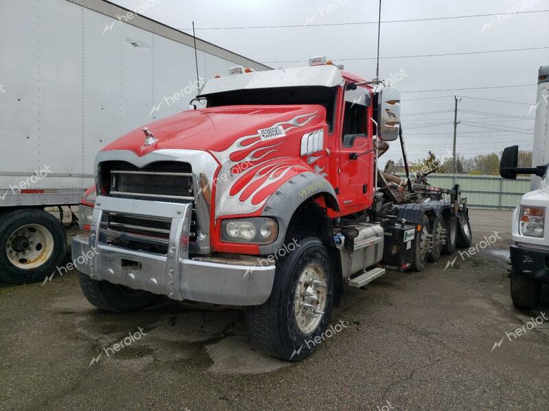 MACK GRANITE 2019 red  diesel 1M2GR4GC5KM001731 photo #3