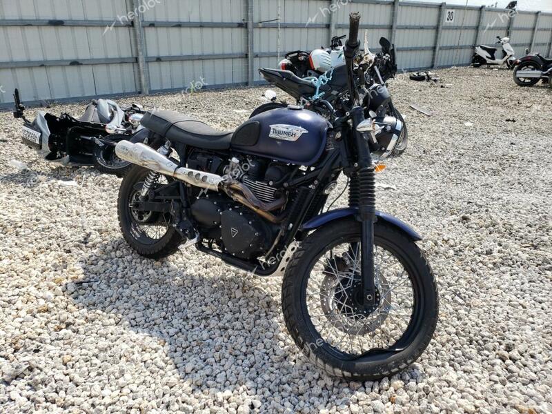 TRIUMPH MOTORCYCLE SCRAMBLER 2014 blue road/str gas SMT925RN2ET626296 photo #1