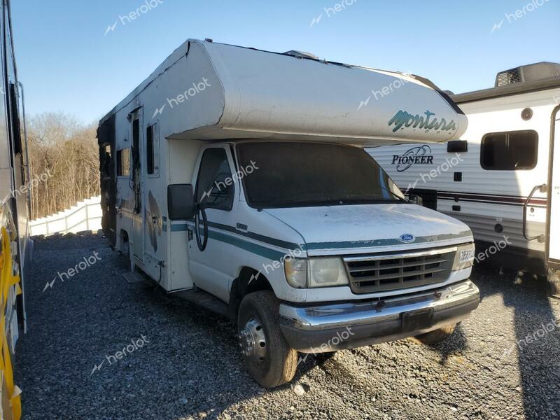 FORD ECONOLINE 1995 white  gas 1FDKE30G9SHC19242 photo #1