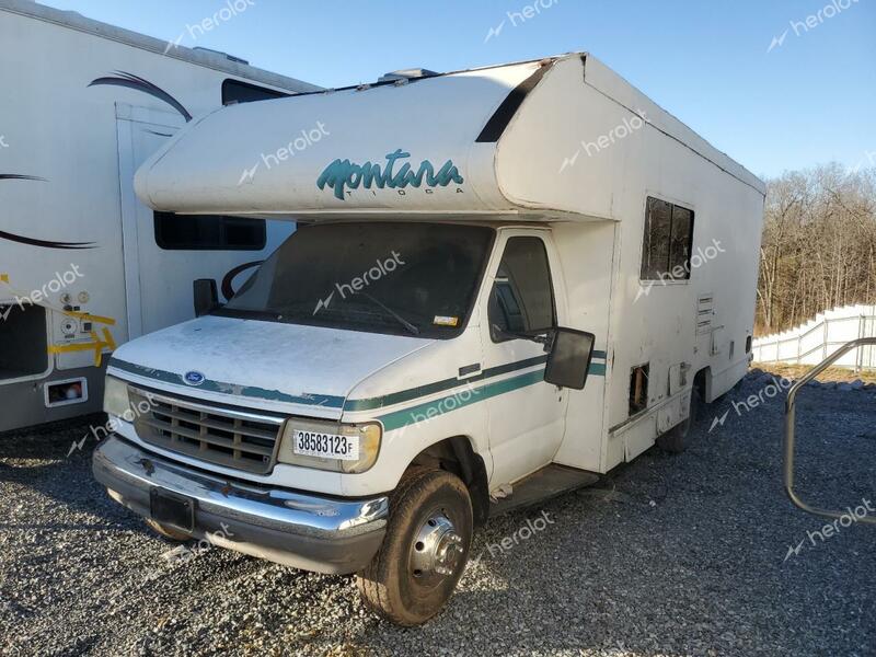 FORD ECONOLINE 1995 white  gas 1FDKE30G9SHC19242 photo #3