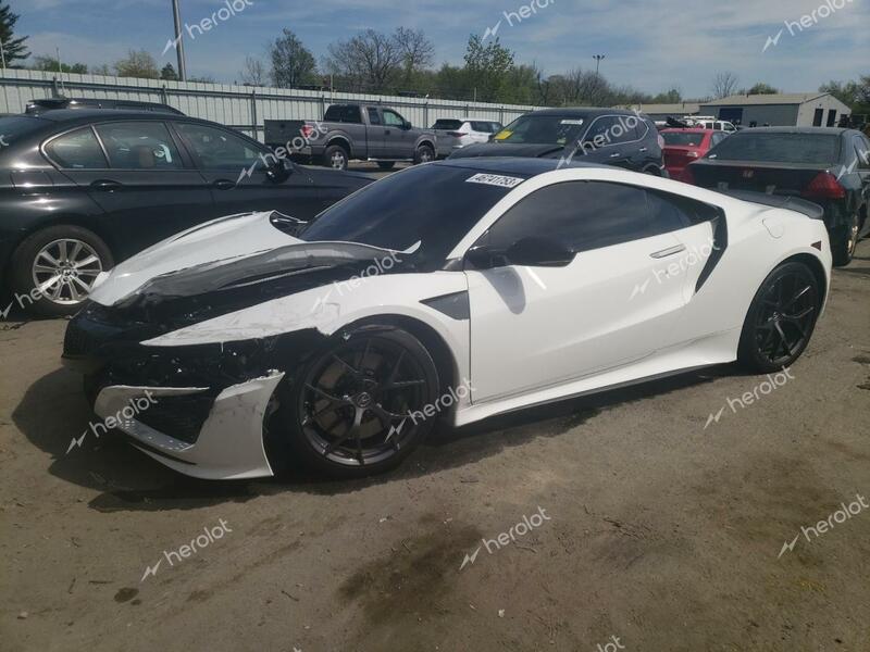 ACURA NSX 2018 white  hybrid engine 19UNC1B06JY000041 photo #1