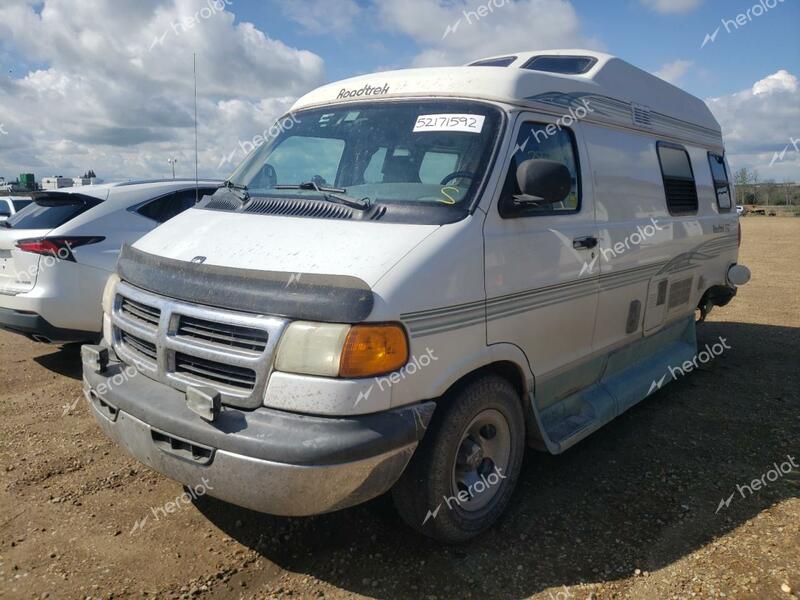 DODGE RAM VAN B1 1998 white cargo va gas 2B6HB11Y1WK105651 photo #3