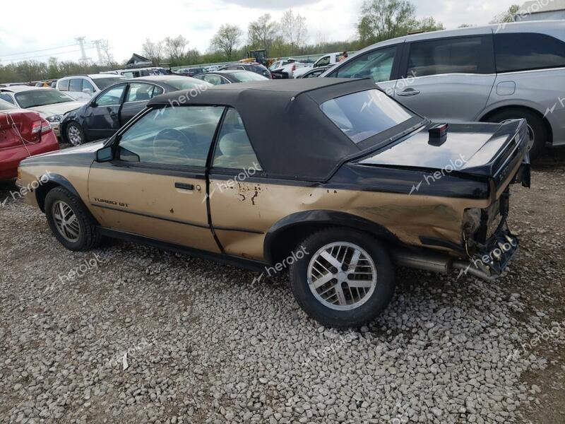 PONTIAC SUNBIRD GT 1987 two tone converti gas 1G2JU31M7H7579605 photo #3