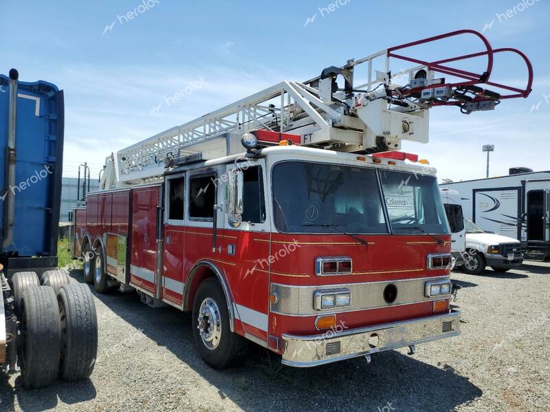 PIERCE MFG. INC. PIERCE 1990 red fire tru diesel 4P1CA02G9LA000704 photo #1