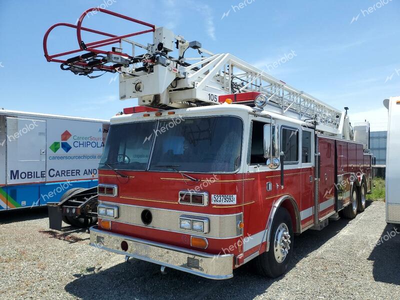 PIERCE MFG. INC. PIERCE 1990 red fire tru diesel 4P1CA02G9LA000704 photo #3