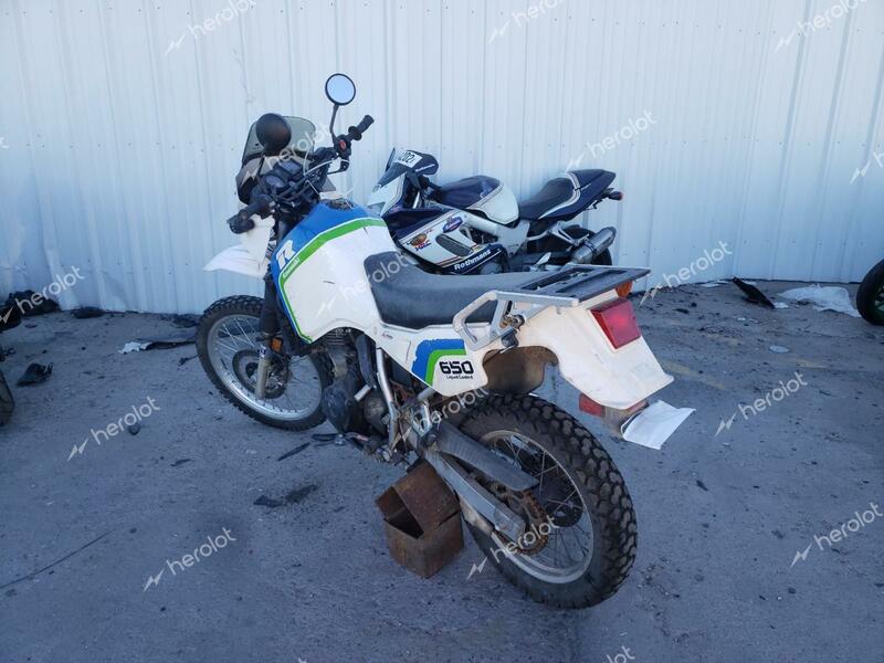 KAWASAKI KL650 A 1987 white  gas JKAKLEA18HA000445 photo #4