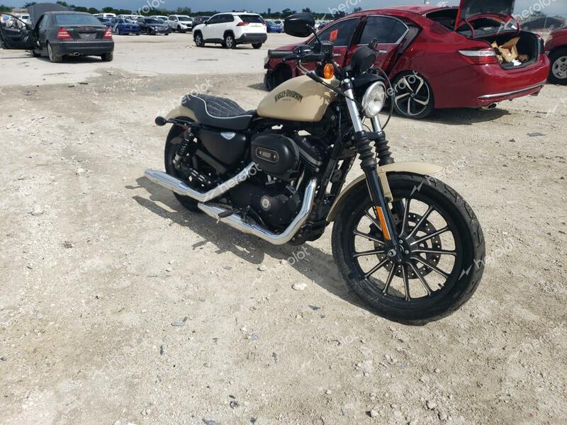 HARLEY-DAVIDSON XL883 IRON 2015 tan  gas 1HD4LE216FC421996 photo #1