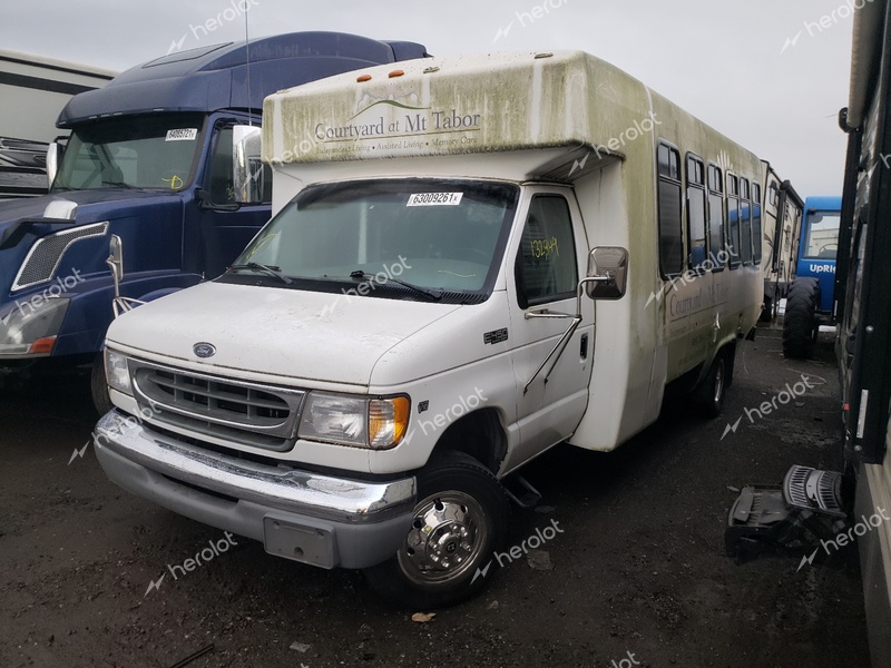 FORD E 450 2000 white  gas 1FDXE45S5YHB64709 photo #3