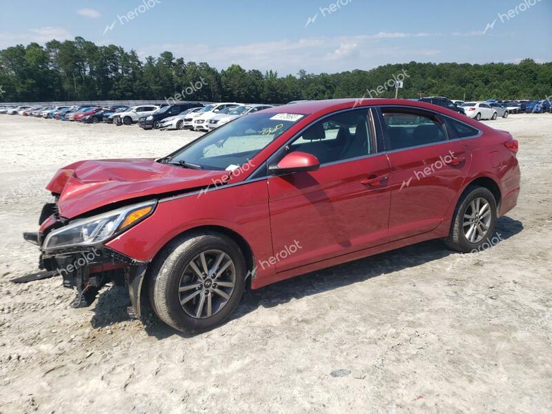 HYUNDAI SONATA SE 2017 red sedan 4d gas 5NPE24AF1HH514299 photo #1