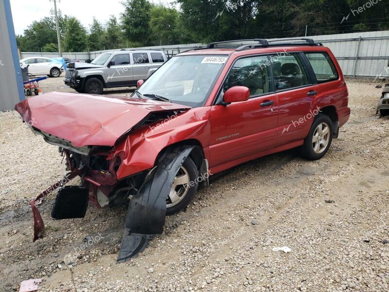 SUBARU FORESTER S 2002 red  gas JF1SF65682H736962 photo #1