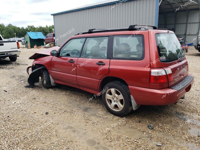 SUBARU FORESTER S 2002 red  gas JF1SF65682H736962 photo #3