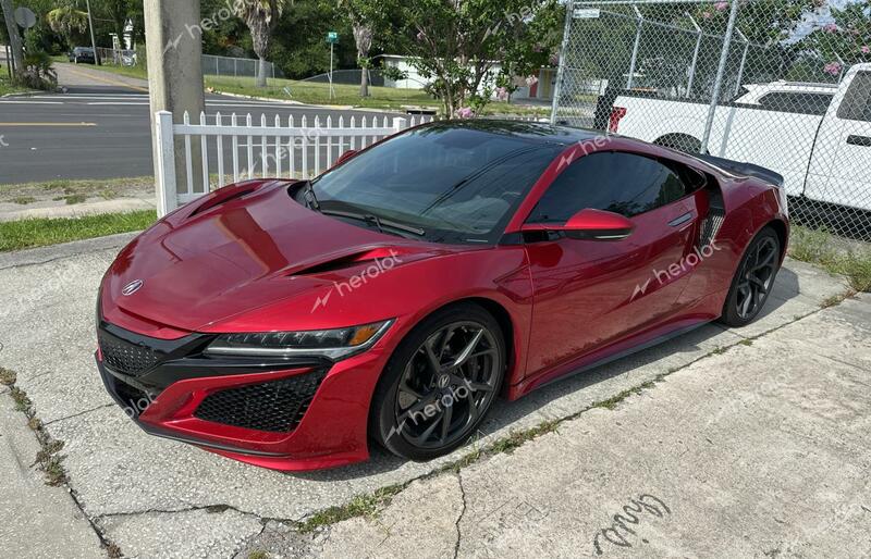 ACURA NSX 2019 red  hybrid engine 19UNC1B00KY000196 photo #3