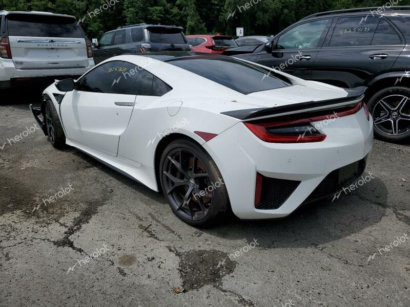 ACURA NSX 2018 white  hybrid engine 19UNC1B06JY000041 photo #3