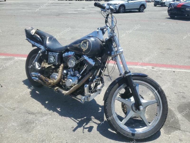 HARLEY-DAVIDSON FXDWG 1999 black road/str gas 1HD1GEV19XY332074 photo #1