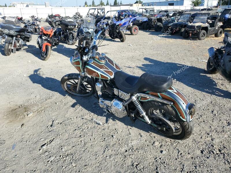 HARLEY-DAVIDSON FXDL 2003 teal road/str gas 1HD1GDV363K300403 photo #3