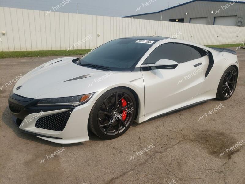 ACURA NSX 2019 white  hybrid engine 19UNC1B01KY000174 photo #1