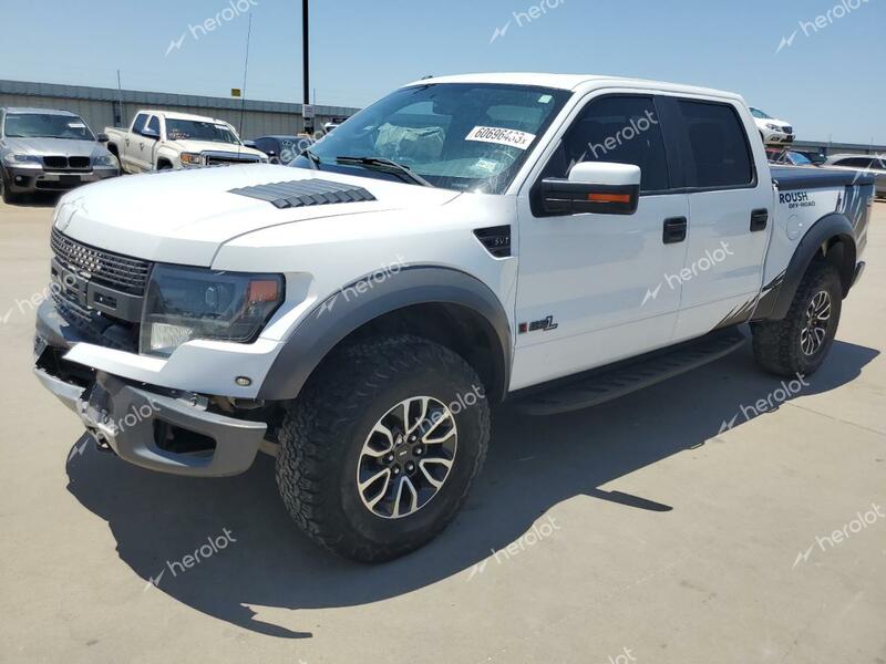 FORD F150 SVT R 2014 white  gas 1FTFW1R66EFB03188 photo #1