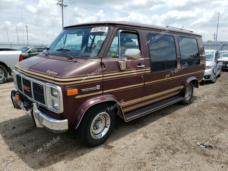 GMC RALLY WAGO 1986 burgundy  gas 1GDEG25HXG7518738 photo #3