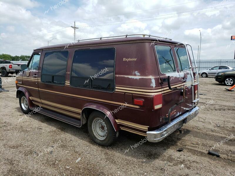 GMC RALLY WAGO 1986 burgundy  gas 1GDEG25HXG7518738 photo #4