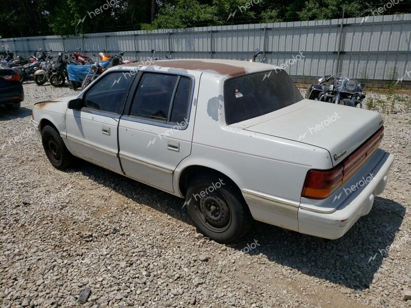 DODGE SPIRIT 1993 white  gas 1B3XA46K7PF640856 photo #3