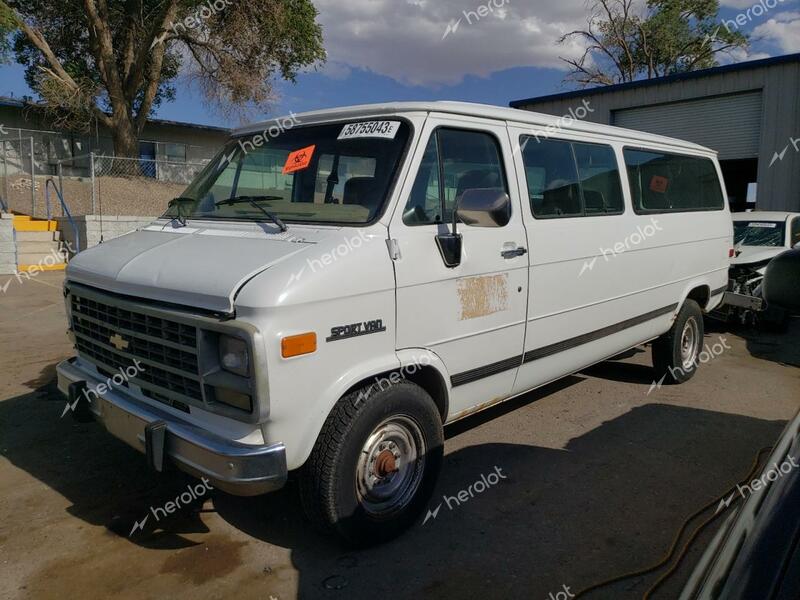 CHEVROLET G30 G30 1995 white  gas 1GAGG39K2SF195284 photo #1