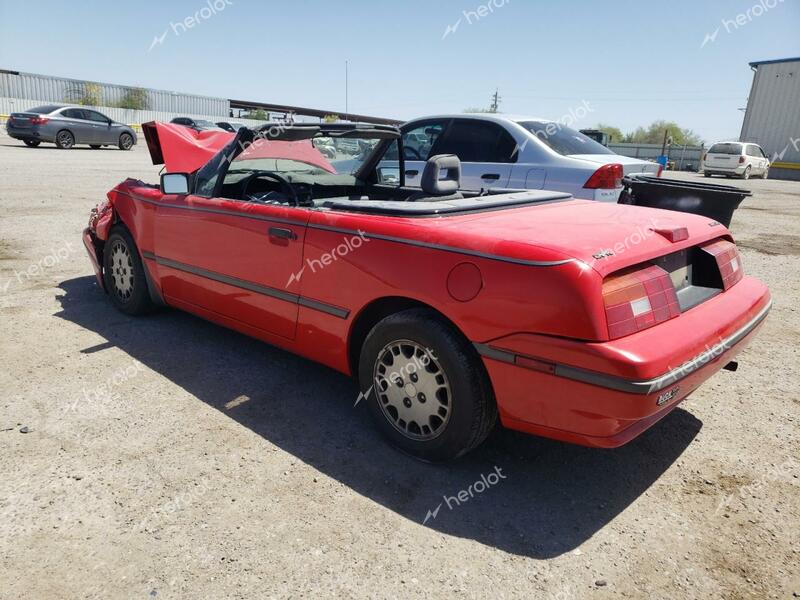 MERCURY CAPRI 1993 red  gas 6MPCT01Z6P8642874 photo #3