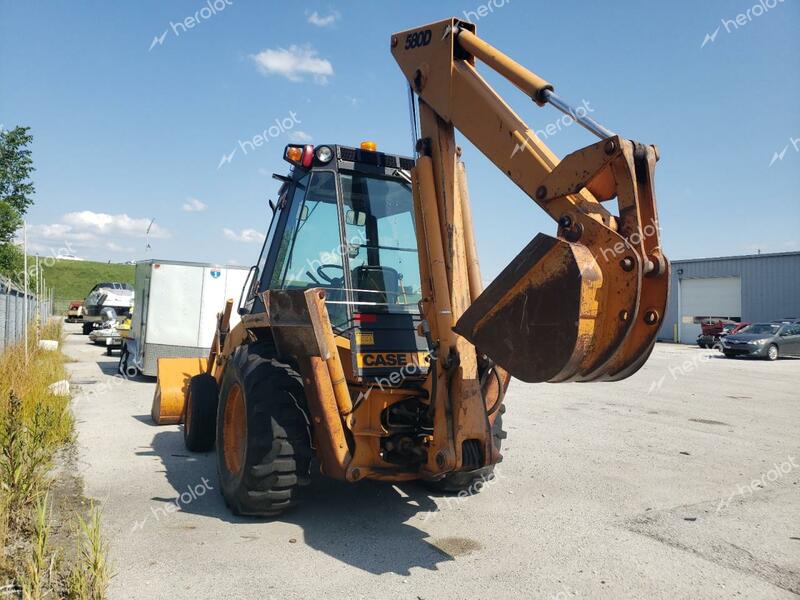 CASE BACK HOE 1983 orange   9084534 photo #4