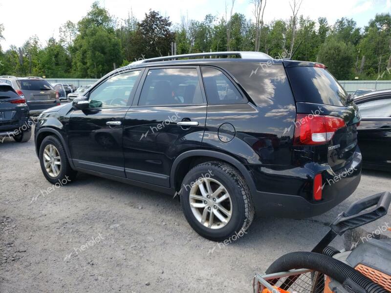 KIA SORENTO LX 2014 black  gas 5XYKT4A64EG492866 photo #3