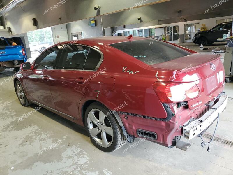 LEXUS GS 460 2008 red  gas JTHBL96S985002758 photo #3