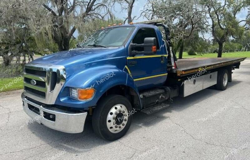 FORD F650 SUPER 2011 blue conventi diesel 3FRWF6FC4BV145567 photo #3