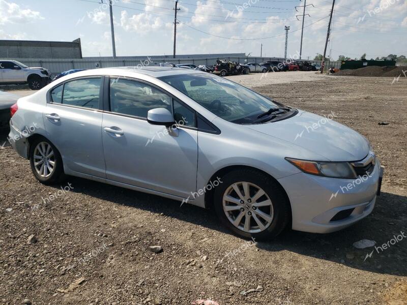 HONDA CIVIC EX 2012 gray sedan 4d gas 2HGFB2F85CH549725 photo #1