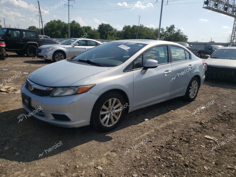 HONDA CIVIC EX 2012 gray sedan 4d gas 2HGFB2F85CH549725 photo #3