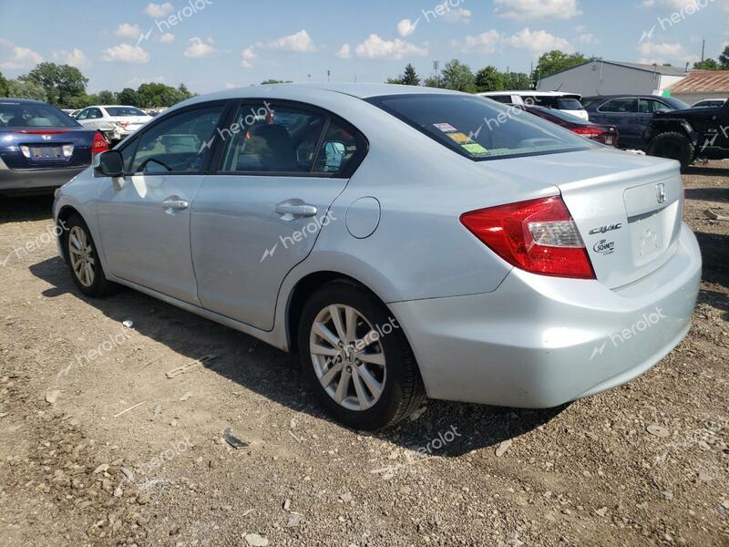 HONDA CIVIC EX 2012 gray sedan 4d gas 2HGFB2F85CH549725 photo #4