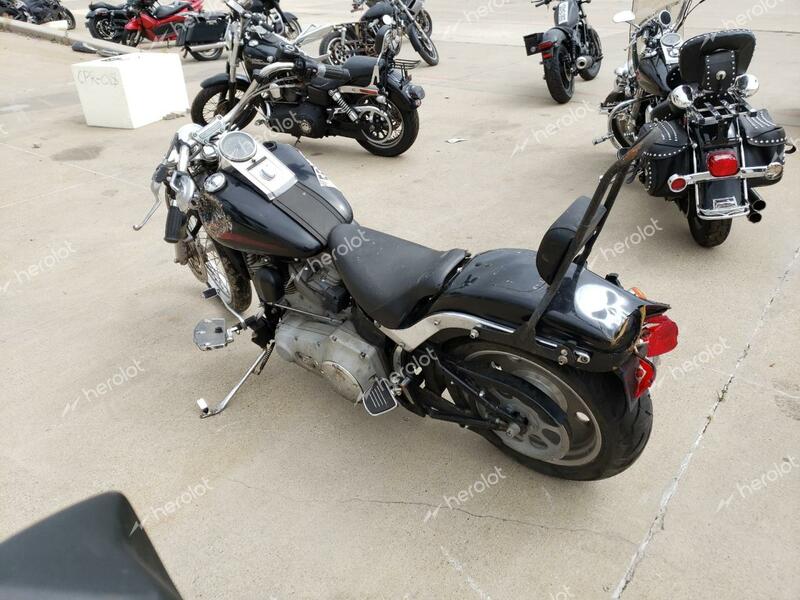 HARLEY-DAVIDSON FXSTI 2006 black road/str gas 1HD1BVB106Y021232 photo #3